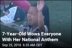 7-Year-Old Wows Everyone With Her National Anthem
