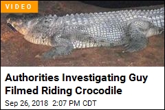 Authorities Investigating Guy Filmed Riding Crocodile