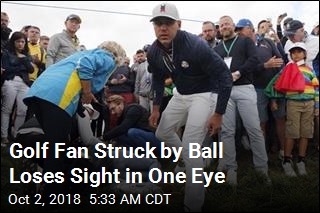 Golf Fan Struck by Ball Loses Sight in One Eye