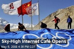 Sky-High Internet Caf&eacute; Opens