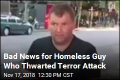 Homeless Guy Who Hit Terrorist Is Charged With Theft