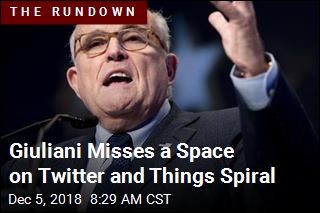 Giuliani Misses a Space on Twitter and Things Spiral