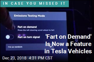 &#39;Fart on Demand&#39; Is Now a Feature in Tesla Vehicles