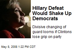 Hillary Defeat Would Shake Up Democrats