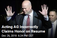 Acting AG Incorrectly Claims Honor on Resume