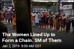 The Women Lined Up to Form a Chain. It Stretched 385 Miles