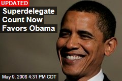Superdelegate Count Now Favors Obama
