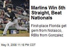 Marlins Win 5th Straight, Beat Nationals