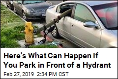 Beware: Fire Dept. Shows Fate of Car in Front of Hydrant
