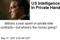 US Intelligence In Private Hands