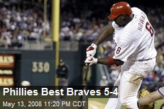 Phillies Best Braves 5-4