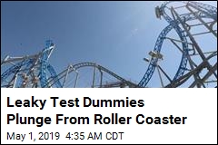 Test Dummies Fly From Roller Coaster, Land on Hotel