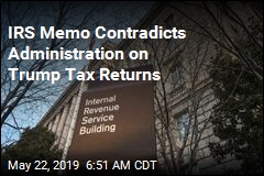 IRS Memo Contradicts Administration Trump Tax Returns