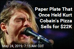 Paper Plate That Once Held Kurt Cobain&#39;s Pizza Sells for $22K