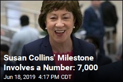 Susan Collins&#39; Milestone Involves a Number: 7,000