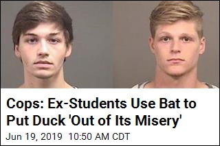 College Baseball Players Turn Bat on Campus Duck: Cops