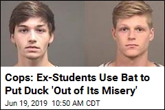 College Baseball Players Turn Bat on Campus Duck: Cops