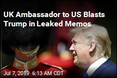 UK Ambassador to US Blasts Trump in Leaked Memos