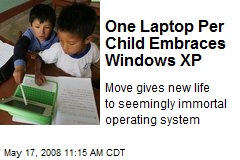 One Laptop Per Child Embraces Windows XP