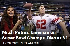 Mitch Petrus, Lineman on Super Bowl Champs, Dies at 32