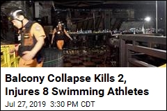 Balcony Collapse Kills 2, Injures 8 Swimming Athletes