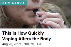 Vaping Alters the Body After Just 16 Puffs