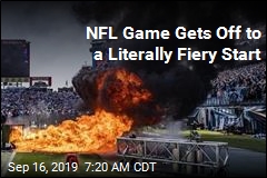NFL Game Gets Off to a Literally Fiery Start