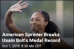 American Sprinter Breaks Usain Bolt&#39;s Medal Record