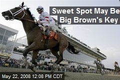 Sweet Spot May Be Big Brown's Key