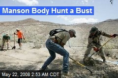 Manson Body Hunt a Bust
