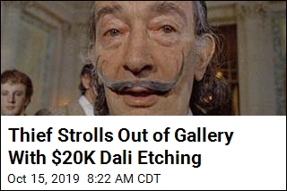 Thief Strolls Out of Gallery With $20K Dali Etching