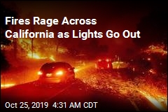 Fires Rage Across California as Lights Go Out