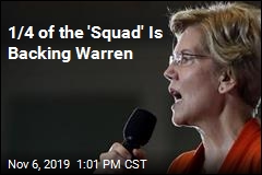 Elizabeth Warren Gets One &#39;Squad&#39; Endorsement