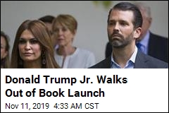 Donald Trump Jr. Walks Out of Book Launch
