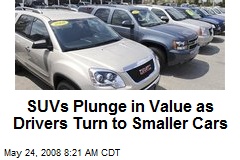 SUVs Plunge in Value as Drivers Turn to Smaller Cars
