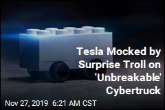 Tesla Mocked by Surprise Troll on &#39;Unbreakable&#39; Cybertruck