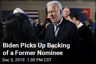 Biden Picks Up Backing of a Former Nominee