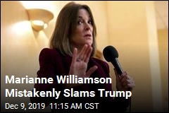 Marianne Williamson Mistakenly Slams Trump