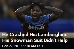 He Crashed His Lamborghini. His Snowman Suit Didn&#39;t Help
