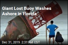 Giant Lost Buoy Beached in Florida