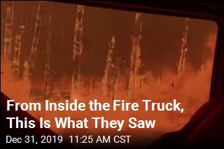 From Inside the Fire Truck, This Is What They Saw