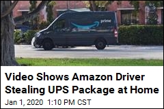 Video Shows Amazon Driver Stealing UPS Package at Home
