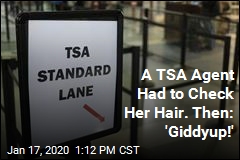 A TSA Agent Had to Check Her Hair. Then: &#39;Giddyup!&#39;