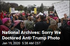 National Archives: Sorry We Doctored Anti-Trump Photo
