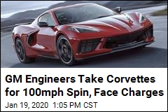 GM Engineers Take Corvettes for 100mph Spin, Face Charges