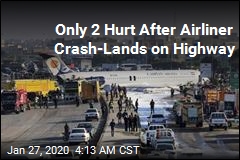 Only 2 Hurt After Plane Crash-Lands on Highway