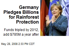 Germany Pledges Billions for Rainforest Protection