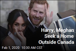 Harry, Markle Seek a Home Outside Canada