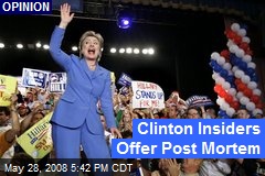 Clinton Insiders Offer Post Mortem