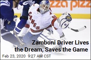 Zamboni Driver Lives the Dream, Saves the Game